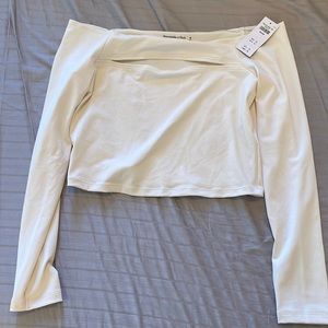 Abercrombie & fitch - M - off the shoulder white top